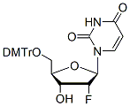 Molecular structure of the compound: 2-Deoxy-5-O-DMT-2-fluorouridine