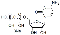 Molecular structure of the compound: Cytidine 5-diphosphate trisodium