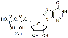 Molecular structure of the compound: Inosine-5-diphosphate disodium