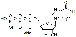 Molecular structure of the compound: Inosine-5-triphosphate trisodium