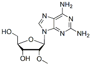 Molecular structure of the compound: 2-Amino-2-O-methyladenosine