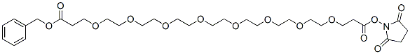 Molecular structure of the compound: Benzyloxy carbonyl-PEG8-NHS ester