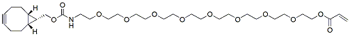 Molecular structure of the compound: endo-BCN-PEG8-acrylate