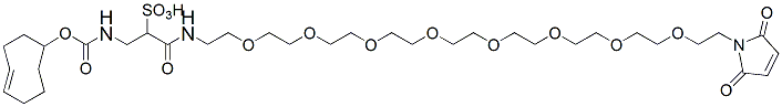 Molecular structure of the compound: Sulfo TCO-PEG8-Maleimide