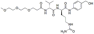 Molecular structure of the compound: m-PEG3-Val-Cit-PAB-OH