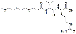 Molecular structure of the compound: m-PEG3-Val-Cit
