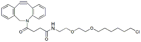 Molecular structure of the compound: Halo-DBCO