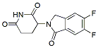 Molecular structure of the compound: 3-(5,6-Difluoro-1-oxoisoindolin-2-yl)piperidine-2,6-dione