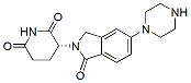 Molecular structure of the compound: (S)-3-(1-Oxo-5-(piperazin-1-yl)isoindolin-2-yl)piperidine-2,6-dione benzenesulfonate