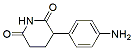 Molecular structure of the compound: 3-(4-Aminophenyl)piperidine-2,6-dione