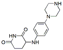 Molecular structure of the compound: 3-((4-(Piperazin-1-yl)phenyl)amino)piperidine-2,6-dione hydrochloride