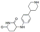 Molecular structure of the compound: 3-((4-(Piperidin-4-yl)phenyl)amino)piperidine-2,6-dione hydrochloride