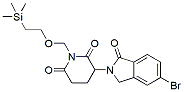 Molecular structure of the compound: 3-(5-Bromo-1-oxoisoindolin-2-yl)-1-((2-(trimethylsilyl)ethoxy)methyl)piperidine-2,6-dione