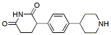 Molecular structure of the compound: 3-(4-(Piperidin-4-yl)phenyl)piperidine-2,6-dione hydrochloride