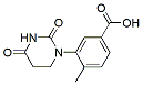 Molecular structure of the compound: 3-(2,4-Dioxotetrahydropyrimidin-1(2H)-yl)-4-methylbenzoic acid