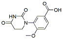 Molecular structure of the compound: 3-(2,4-Dioxotetrahydropyrimidin-1(2H)-yl)-4-methoxybenzoic acid