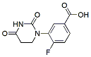 Molecular structure of the compound: 3-(2,4-Dioxotetrahydropyrimidin-1(2H)-yl)-4-fluorobenzoic acid