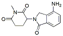 Molecular structure of the compound: 3-(4-Amino-1-oxoisoindolin-2-yl)-1-methylpiperidine-2,6-dione