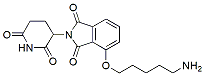 Molecular structure of the compound: Thalidomide-4-O-C5-NH2 hydrochloride