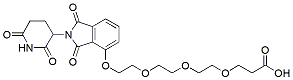 Molecular structure of the compound: Thalidomide-O-PEG3-Acid