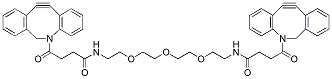 Molecular structure of the compound: Bis-DBCO-PEG3