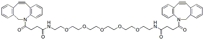 Molecular structure of the compound: Bis-DBCO-PEG5