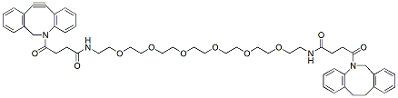 Molecular structure of the compound: Bis-DBCO-PEG6
