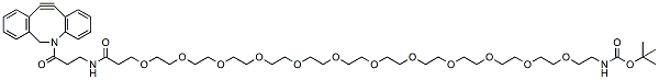 Molecular structure of the compound: DBCO-NHCO-PEG12-t-Boc Amine