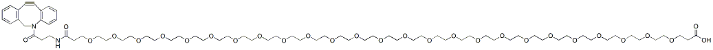 Molecular structure of the compound: DBCO-NHCO-PEG25-Acid
