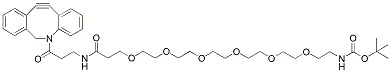 Molecular structure of the compound: DBCO-NHCO-PEG6-t-Boc Amine
