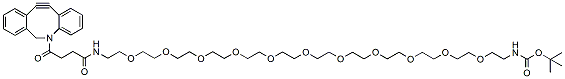 Molecular structure of the compound: DBCO-PEG11-NH-Boc