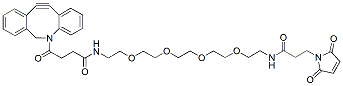 Molecular structure of the compound: DBCO-PEG4-amido-Maleimide