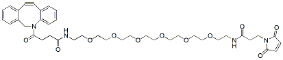 Molecular structure of the compound: DBCO-PEG6-amido-Maleimide