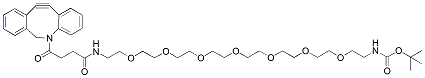 Molecular structure of the compound: DBCO-PEG7-Boc Amine