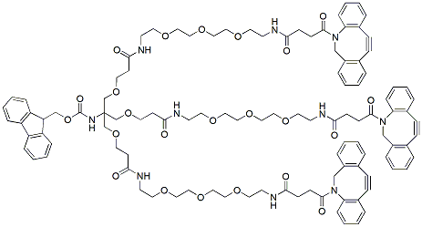 Molecular structure of the compound: Fmoc-tris-PEG3-DBCO