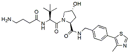 Molecular structure of the compound: (S,R,S)-AHPC-C3-NH2