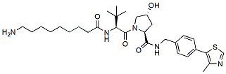 Molecular structure of the compound: (S,R,S)-AHPC-C8-NH2
