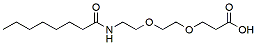 Molecular structure of the compound: Octanoic acid-PEG2-acid