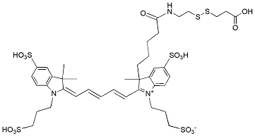 Molecular structure of the compound: BP Fluor 647 S-S-acid
