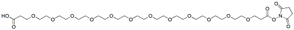Molecular structure of the compound: Acid-PEG12-NHS ester