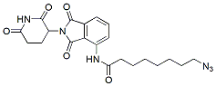 Molecular structure of the compound: Pomalidomide-amido-C8-azide
