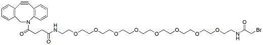 Molecular structure of the compound: Bromoacetamido-PEG8-DBCO