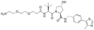 Molecular structure of the compound: (S,R,S)-AHPC-PEG2-C2-amine