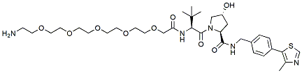 Molecular structure of the compound: (S, R, S)-AHPC-PEG5-amine, HCl salt