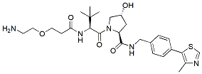 Molecular structure of the compound: (S,R,S)-AHPC-PEG1-amine, TFA salt
