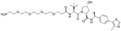 Molecular structure of the compound: (S,R,S)-AHPC-Me-PEG4-amine, HCl salt