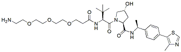 Molecular structure of the compound: (S,R,S)-AHPC-Me-PEG3-amine, HCl salt