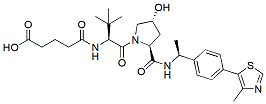 Molecular structure of the compound: (S,R,S)-AHPC-Me-C3 acid