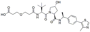 Molecular structure of the compound: (S,R,S)-AHPC-Me-PEG1-acid