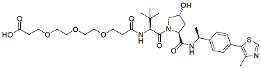 Molecular structure of the compound: (S,R,S)-AHPC-Me-PEG3-acid